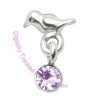 Hummingbird - Lav - Tragus Dangling Ear Stud